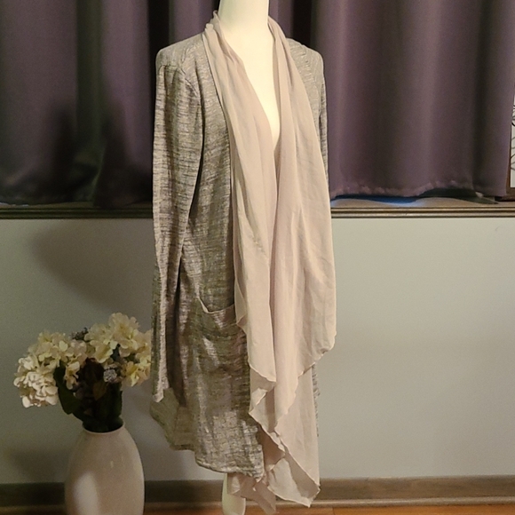 Anthropologie Sweaters - Anthropologie NWT Long Sweater With Scarf - Ladies Medium